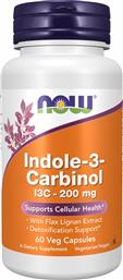 FOODS INDOLE-3-CARBINOL (I3C) 200MG ΣΥΜΠΛΗΡΩΜΑ ΔΙΑΤΡΟΦΗΣ ΕΚΧΥΛΙΣΜΑΤΟΣ ΣΠΟΡΩΝ ΛΙΝΑΡΙΟΥ & ΦΥΤΟΧΗΜΙΚΟΥ ΙΝΔΟΛΗΣ ΓΙΑ ΑΠΟΤΟΞΙΝΩΣΗ ΤΟΥ ΟΡΓΑΝΙΣΜΟΥ & ΥΠΟΣΤΗΡΙΞΗ ΤΗΣ ΥΓΕΙΑΣ ΤΩΝ ΚΥΤΤΑΡΩΝ 60VEG.CAPS NOW