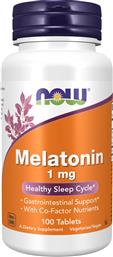 FOODS MELATONIN 1MG ΣΥΜΠΛΗΡΩΜΑ ΔΙΑΤΡΟΦΗΣ ΜΕΛΑΤΟΝΙΝΗΣ ΓΙΑ ΓΡΗΓΟΡΟΤΕΡΟ & ΠΟΙΟΤΙΚΟΤΕΡΟ ΥΠΝΟ 100TABS NOW