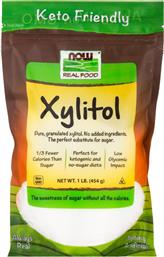 REAL FOOD PURE, GRANULATED XYLITOL ΥΠΟΚΑΤΑΣΤΑΤΟ ΖΑΧΑΡΗΣ ΙΔΑΝΙΚΟ ΓΙΑ ΔΙΑΒΗΤΙΚΟΥΣ 454G NOW