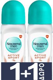 MEN PROMO ACTIVE SPORT ROLL ON MALODOR CONTROL TECHNOLOGY ΑΝΔΡΙΚΟ ΑΝΤΙΙΔΡΩΤΙΚΟ ΑΠΟΣΜΗΤΙΚΟ ΜΕ ΑΡΩΜΑ ΦΡΕΣΚΑΔΑΣ ΓΙΑ 48ΩΡΗ ΠΡΟΣΤΑΣΙΑ 100ML (2X50ML) NOXZEMA