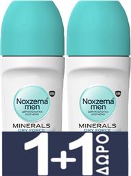 MEN PROMO MINERALS DRY FORCE ROLL ON ΑΝΔΡΙΚΟ ΑΝΤΙΙΔΡΩΤΙΚΟ ΜΕ ΠΟΛΥΤΙΜΑ ΙΧΝΟΣΤΟΙΧΕΙΑ ΓΙΑ 48ΩΡΗ ΠΡΟΣΤΑΣΙΑ 100ML (2X50ML) NOXZEMA