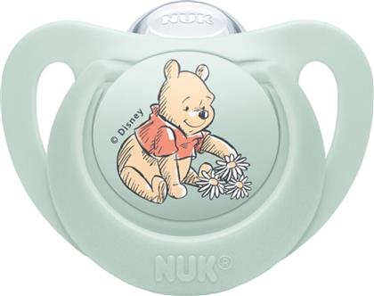 STAR DISNEY BABY WINNIE THE POOH SILICONE SOOTHER 6-18M ΟΡΘΟΔΟΝΤΙΚΗ ΠΙΠΙΛΑ ΣΙΛΙΚΟΝΗΣ ΜΕ ΘΗΚΗ 1 ΤΕΜΑΧΙΟ, ΚΩΔ 10736939 - ΦΥΣΤΙΚΙ NUK από το PHARM24