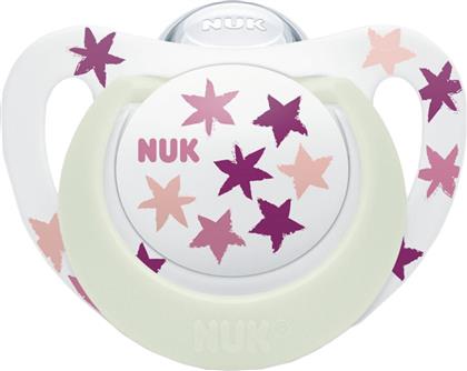 STAR NIGHT SILICONE SOOTHER 18-36M ΕΞΑΙΡΕΤΙΚΑ ΜΑΛΑΚΗ ΟΡΘΟΔΟΝΤΙΚΗ ΠΙΠΙΛΑ ΣΙΛΙΚΟΝΗΣ ΠΟΥ ΛΑΜΠΕΙ ΣΤΟ ΣΚΟΤΑΔΙ ΜΕ ΘΗΚΗ ΜΕΤΑΦΟΡΑΣ 1 ΤΕΜΑΧΙΟ - ΚΟΚΚΙΝΟ NUK