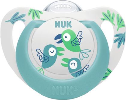 STAR SILICONE SOOTHER 18-36M ΟΡΘΟΔΟΝΤΙΚΗ ΠΙΠΙΛΑ ΣΙΛΙΚΟΝΗΣ ΜΕ ΘΗΚΗ 1 ΤΕΜΑΧΙΟ - ΠΡΑΣΙΝΟ NUK