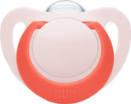STAR SILICONE SOOTHRE 18-36M ΟΡΘΟΔΟΝΤΙΚΗ ΠΙΠΙΛΑ ΣΙΛΙΚΟΝΗΣ ΜΕ ΘΗΚΗ 1 ΤΕΜΑΧΙΟ - ΚΟΚΚΙΝΟ NUK