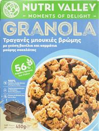 ΔΗΜΗΤΡΙΑΚΑ GRANOLA ΒΑΝΙΛΙΑ ΜΑΥΡΗ ΣΟΚΟΛΑΤΑ 450G NUTRI VALLEY