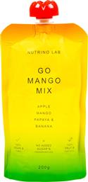 GO MANGO MIX ΜΗΛΟ ΜΑΝΓΚΟ ΠΑΠΑΓΙΑ ΜΠΑΝΑΝΑ 200G NUTRINO LAB