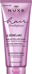 HAIR PRODIGIEUX HIGH SHINE CONDITIONER ΜΑΛΑΚΤΙΚΗ ΑΡΩΜΑΤΙΚΗ ΚΡΕΜΑ ΑΝΑΔΟΜΗΣΗΣ ΜΕ ΕΚΧΥΛΙΣΜΑ ΡΟΖ ΚΑΜΕΛΙΑΣ ΓΙΑ ΕΚΘΑΜΒΩΤΙΚΗ ΛΑΜΨΗ 200ML NUXE