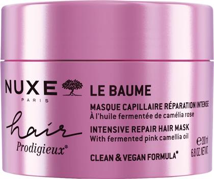 LE BAUME PRODIGIEUX INTENSIVE REPAIR HAIR MASK ΜΑΣΚΑ ΜΑΛΛΙΩΝ ΕΝΤΑΤΙΚΗΣ ΕΠΑΝΟΡΘΩΣΗΣ ΜΕ ΕΚΧΥΛΙΣΜΑ ΕΛΑΙΟΥ ΡΟΖ ΚΑΜΕΛΙΑΣ 200ML NUXE