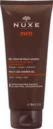 MEN MULTI-USE SHOWER GEL ΑΝΔΡΙΚΟ ΠΟΛΥΧΡΗΣΤΙΚΟ ΑΦΡΟΛΟΥΤΡΟ ΓΙΑ ΣΩΜΑ, ΜΑΛΛΙΑ & ΠΡΟΣΩΠΟ 200ML NUXE