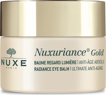 NUXURIANCE GOLD RADIANCE EYE BALM ΒΑΛΣΑΜΟ ΛΑΜΨΗΣ, ΘΡΕΨΗΣ & ΑΠΟΛΥΤΗΣ ΑΝΤΙΓΗΡΑΝΣΗΣ ΤΗΣ ΚΟΥΡΑΣΜΕΝΗΣ ΠΕΡΙΟΧΗΣ ΤΩΝ ΜΑΤΙΩΝ 15ML NUXE από το PHARM24