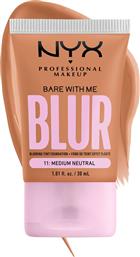 BARE WITH ME BLUR MAKEUP ΜΕ ΜΑΤ ΑΠΟΤΕΛΕΣΜΑ 30ML - 11 MEDIUM NEUTRAL NYX PROFESSIONAL MAKEUP