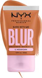 BARE WITH ME BLUR MAKEUP ΜΕ ΜΑΤ ΑΠΟΤΕΛΕΣΜΑ 30ML - 12 MEDIUM DARK NYX PROFESSIONAL MAKEUP