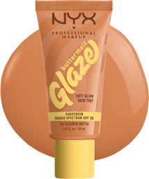 BUTTERMELT GLAZE SOFT GLOW SKIN TINT SPF30 MAKEUP ΠΟΥ ΠΡΟΣΦΕΡΕΙ ΛΑΜΨΗ ΥΨΗΛΗΣ ΠΡΟΣΤΑΣΙΑΣ 30ML - 03 CASHEW BUTTA NYX PROFESSIONAL MAKEUP