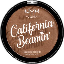 CALIFORNIA BEAMIN' FACE & BODY BRONZER 14GR GOLDEN STATE NYX PROFESSIONAL MAKEUP από το ATTICA