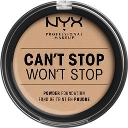 CAN'T STOP WON'T STOP POWDER FOUNDATION 10,7GR NATURAL NYX PROFESSIONAL MAKEUP από το ATTICA