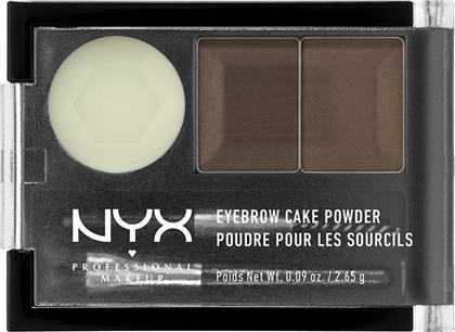 EYEBROW CAKE POWDER 2,65GR DARK BROWN/BROWN NYX PROFESSIONAL MAKEUP