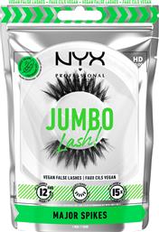 JUMBO LASH! VEGAN FALSE LASHES ΨΕΥΤΙΚΕΣ ΒΛΕΦΑΡΙΔΕΣ ΓΙΑ ΚΑΘΗΛΩΤΙΚΟ ΟΓΚΟ 1 ΤΕΜΑΧΙΟ - 09 MAJOR SPIKES NYX PROFESSIONAL MAKEUP