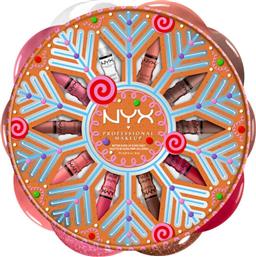 PROFESSIONAL PROMO ​​​​​​​MAKEUP HOLIDAY BUTTER GLOSS VAULT LIP GLOSS KIT 10 ΓΙΟΡΤΙΝΑ LIP GLOSS ΓΙΑ ΑΣΤΡΑΦΤΕΡΑ ΧΕΙΛΗ & ΓΙΑ ΑΝΕΠΑΝΑΛΗΠΤΕΣ ΧΡΙΣΤΟΥΓΕΝΝΙΑΤΙΚΕΣ ΕΜΦΑΝΙΣΕΙΣ 10 ΤΕΜΑΧΙΑ NYX PROFESSIONAL MAKEUP
