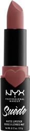 SUEDE MATTE LIPSTICK ΑΠΑΛΟ & ΕΛΑΦΡΥ ΚΡΑΓΙΟΝ ΓΙΑ ΒΕΛΟΥΔΙΝΑ ΧΕΙΛΗ 3,5GR - BRUNCH ME NYX PROFESSIONAL MAKEUP