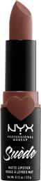 SUEDE MATTE LIPSTICK ΑΠΑΛΟ & ΕΛΑΦΡΥ ΚΡΑΓΙΟΝ ΓΙΑ ΒΕΛΟΥΔΙΝΑ ΧΕΙΛΗ 3,5GR - FREE SPIRIT NYX PROFESSIONAL MAKEUP