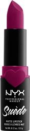 SUEDE MATTE LIPSTICK ΑΠΑΛΟ & ΕΛΑΦΡΥ ΚΡΑΓΙΟΝ ΓΙΑ ΒΕΛΟΥΔΙΝΑ ΧΕΙΛΗ 3,5GR - SWEET TOOTH NYX PROFESSIONAL MAKEUP
