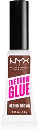 THE BROW GLUE INSTANT BROW STYLER ΦΡΟΝΤΙΔΑ ΓΙΑ ΠΥΚΝΑ ΟΜΟΡΦΑ ΦΡΥΔΙΑ 5G - MEDIUM BROWN NYX PROFESSIONAL MAKEUP από το PHARM24