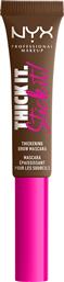 THICK IT STICK IT THICKENING BROW MASCARA 06 BRUNETTE GEL ΜΑΣΚΑΡΑ ΦΡΥΔΙΩΝ 7ML NYX PROFESSIONAL MAKEUP