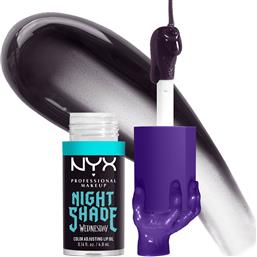 WEDNESDAY COLOR ADJUSTING LIP OIL ΕΛΑΙΟ ΧΕΙΛΙΩΝ ΜΑΚΡΑΣ ΔΙΑΡΚΕΙΑΣ ΕΜΠΝΕΥΣΜΕΝΟ ΑΠΟ ΤΗ ΣΕΙΡΑ WEDNESDAY 4.8ML - NIGHTSHADE NYX PROFESSIONAL MAKEUP