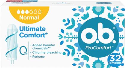 PROCOMFORT ULTIMATE COMFORT TAMPON ΜΕ ΜΟΝΑΔΙΚΟ ΚΑΛΥΜΜΑ ΜΕΤΑΞΕΝΙΑΣ ΑΠΑΛΟΤΗΤΑΣ 16 ΤΕΜΑΧΙΑ O B