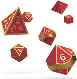 DICE RPG SET METAL GLOW IN THE DARK - GOLDEN PRINCESS (7) OAKIE DOAKIE από το PUBLIC