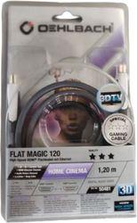 FLAT MAGIC 120 HIGH SPEED HDMI ΚΑΛΩΔΙΟ ΜΕ ETHERNET GAMING CABLE 1,2M OEHLBACH