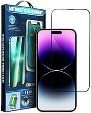 5D FULL GLUE TEMPERED GLASS FOR IPHONE 15 BLACK + APPLICATOR OEM