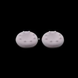 ANALOG CONTROLLER THUMB STICK SILICONE GRIP CAP COVER 2X WHITE OEM