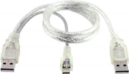 ΑΝΤΑΛΛΑΚΤΙΚΟ ΚΑΛΩΔΙΟ USB ΓΙΑ ΕΞΩΤΕΡΙΚΟ ΔΙΣΚΟ - USB MICRO, USB, 30сM, ΔΙΑΦΑΝΟ - 18111 OEM από το PUBLIC