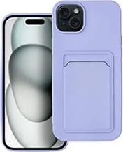 CARD CASE FOR IPHONE 15 PLUS VIOLET OEM