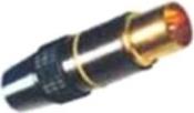 CN-26 CONNECTOR TV ΑΡΣΕΝΙΚΟ 9.5ΜΜ GOLD ΜΕΤΑΛΛΙΚΟ OEM