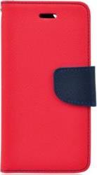 FANCY BOOK CASE FOR SAMSUNG GALAXY J5 2017 RED NAVY OEM