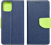 FANCY BOOK CASE FOR XIAOMI REDMI NOTE 12S NAVY / LIME OEM
