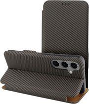 FOLIO SIDE MAGNET BOOK CASE FOR SAMSUNG S25 BROWN OEM