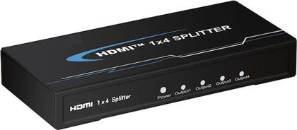HDMI 4-PORT SPLITTER ΔΙΑΝΕΜΗΤΗΣ ΥΨΗΛΗΣ ΕΥΚΡΙΝΕΙΑΣ 1 ΕΙΣΟΔΟΣ ΣΕ 4 ΕΞΟΔΟΥΣ ΜΕ 3D 1080P HDMI1TO4M OEM από το PUBLIC