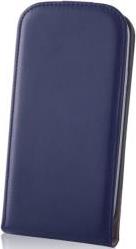 LEATHER CASE DELUXE FOR SONY XPERIA Z5 DARK BLUE OEM
