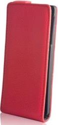 LEATHER CASE STAND FOR SONY XPERIA E RED OEM