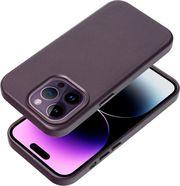 LEATHER MAG COVER CASE FOR IPHONE 16 DARK VIOLET OEM