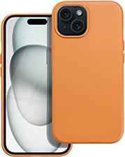 LEATHER MAG COVER FOR IPHONE 15 ORANGE OEM από το e-SHOP