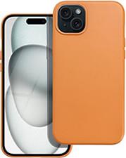 LEATHER MAG COVER FOR IPHONE 15 PLUS ORANGE OEM από το e-SHOP