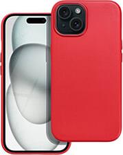 LEATHER MAG COVER FOR IPHONE 15 RED OEM από το e-SHOP