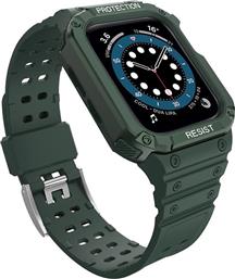 ΛΟΥΡΑΚΙ + ΘΗΚΗ ARMORED CASE ΓΙΑ APPLE WATCH 42MM/44MM/45MM - GREEN OEM