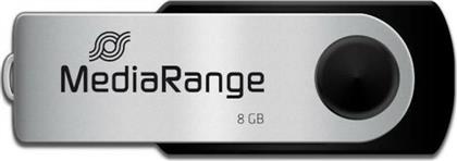MEDIARANGE 8GB USB 2.0 STICK ΜΑΥΡΟ OEM