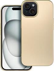 METALLIC CASE FOR IPHONE 15 GOLD OEM από το e-SHOP